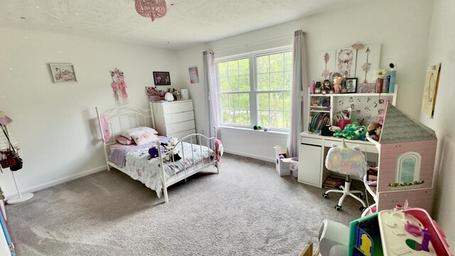 2292 Bismark Rd, Blakeslee, PA 18610 - carpeted bedroom featuring a textured ceiling and baseboards