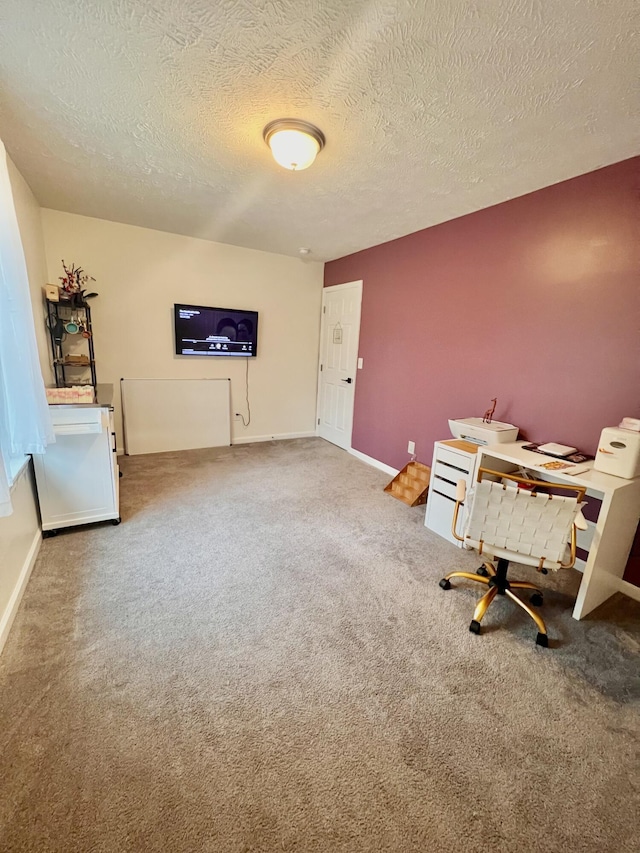 2292 Bismark Rd, Blakeslee, PA 18610 - unfurnished office with carpet floors, a textured ceiling, and baseboards