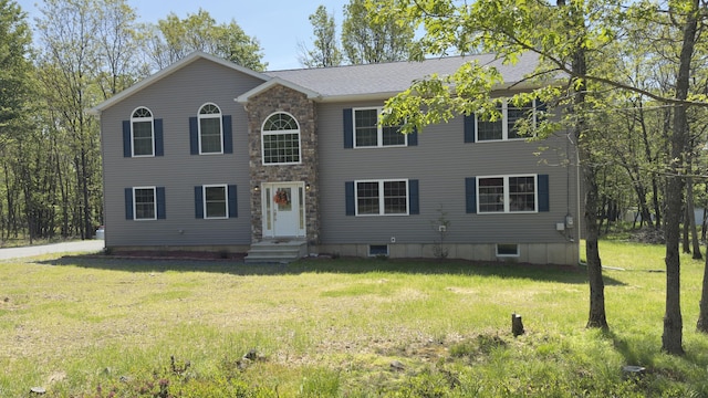 2292 Bismark Rd, Blakeslee, PA 18610 - colonial home featuring a front yard and stone siding