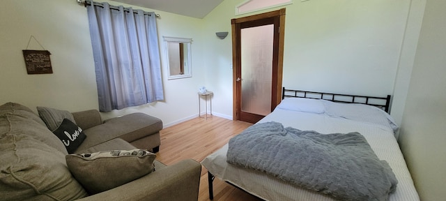 139 Eliot Ln, Albrightsville, PA 18210 - bedroom featuring wood finished floors and lofted ceiling