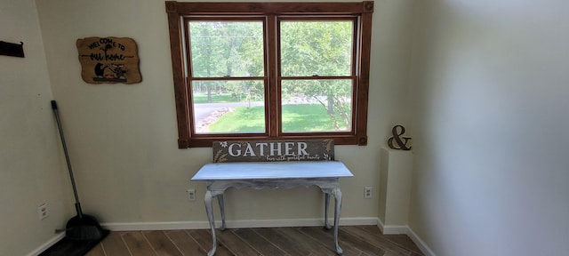 139 Eliot Ln, Albrightsville, PA 18210 - home office with wood finished floors and baseboards