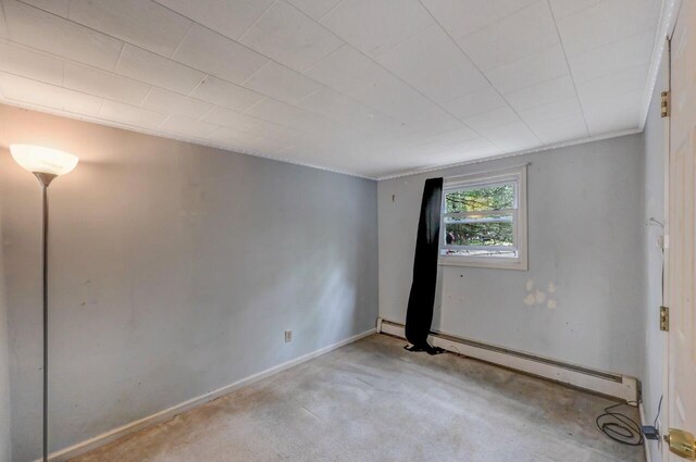 159 Sandstone Dr, Dingmans Ferry, PA 18328 - carpeted spare room featuring a baseboard radiator and baseboards