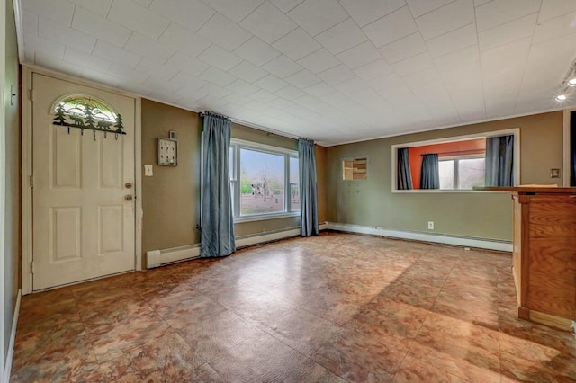159 Sandstone Dr, Dingmans Ferry, PA 18328 - entryway featuring healthy amount of natural light and a baseboard heating unit