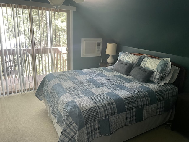 1515 Beech Spring Dr, Pocono Pines, PA 18350 - carpeted bedroom with an AC wall unit