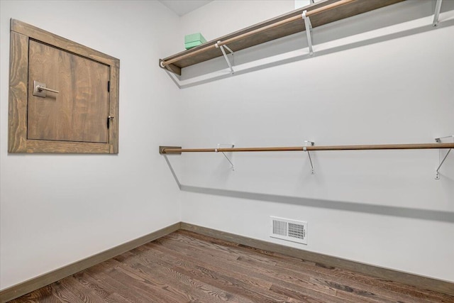115 Ridgewood Ln, Hawley, PA 18428 - spacious closet featuring dark wood-style floors