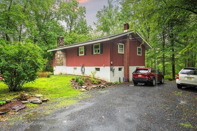 105 Beaver Ln, East Stroudsburg, PA 18301 - view of property exterior featuring a chimney