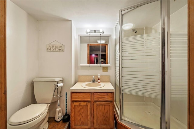 105 Beaver Ln, East Stroudsburg, PA 18301 - full bathroom featuring vanity, a stall shower, and toilet