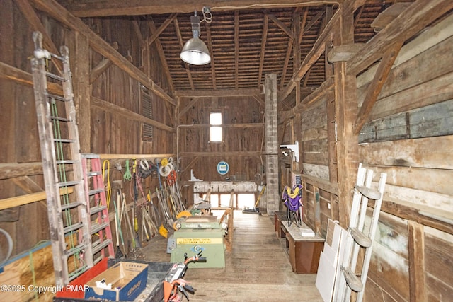 view of horse barn