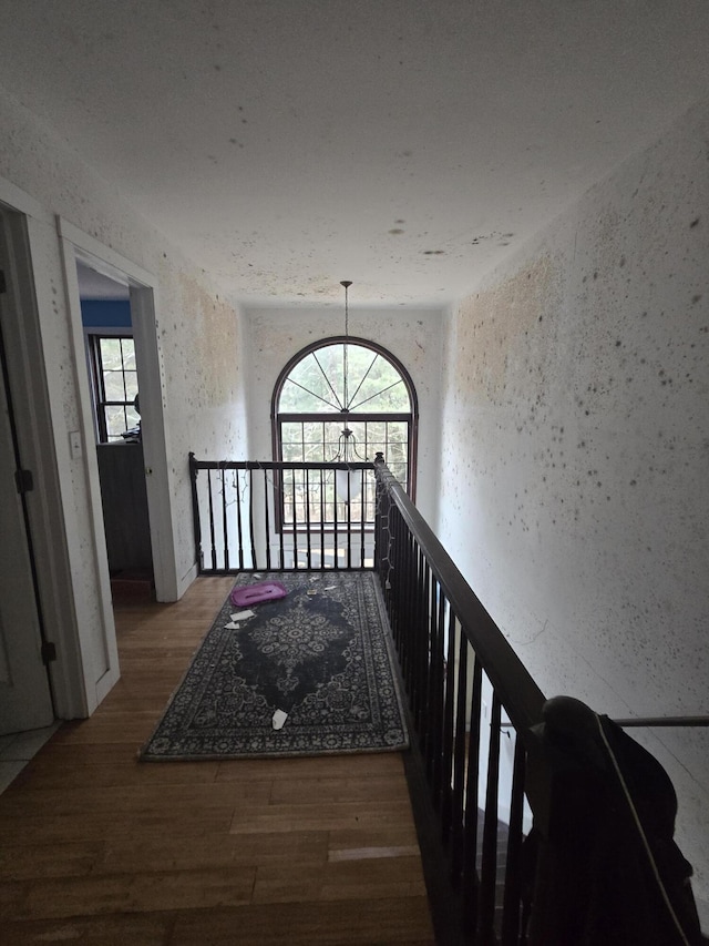 hallway featuring wood finished floors