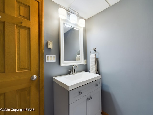 bathroom featuring vanity