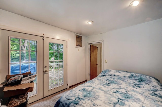 325 Mt Nebo Rd, East Stroudsburg, PA 18301 - bedroom featuring access to outside, carpet, and recessed lighting