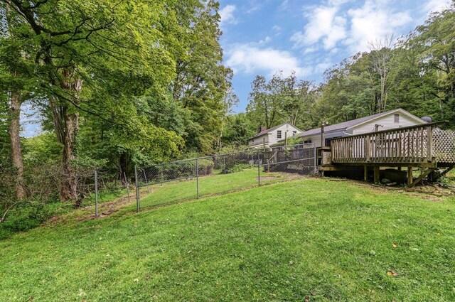 325 Mt Nebo Rd, East Stroudsburg, PA 18301 - view of yard with a wooden deck