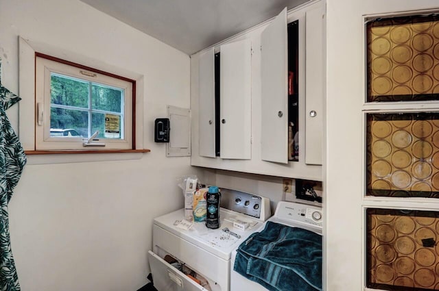 325 Mt Nebo Rd, East Stroudsburg, PA 18301 - laundry area with cabinet space and separate washer and dryer