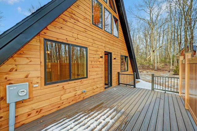 4142 Calendula Ct, Pocono Pines, PA 18350 - view of wooden deck