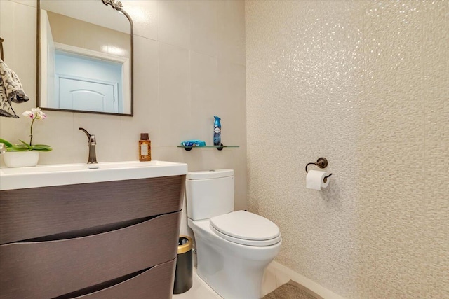 116 Red Bud Ln, Kunkletown, PA 18058 - half bathroom with vanity and toilet