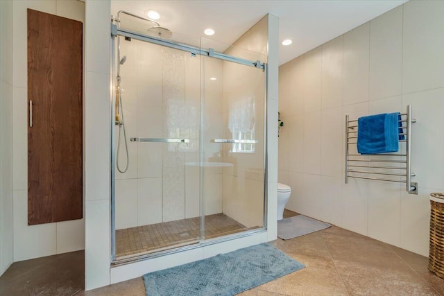 116 Red Bud Ln, Kunkletown, PA 18058 - bathroom featuring a shower stall and a towel warmer