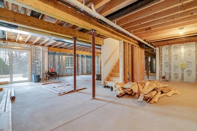116 Red Bud Ln, Kunkletown, PA 18058 - below grade area featuring stairway