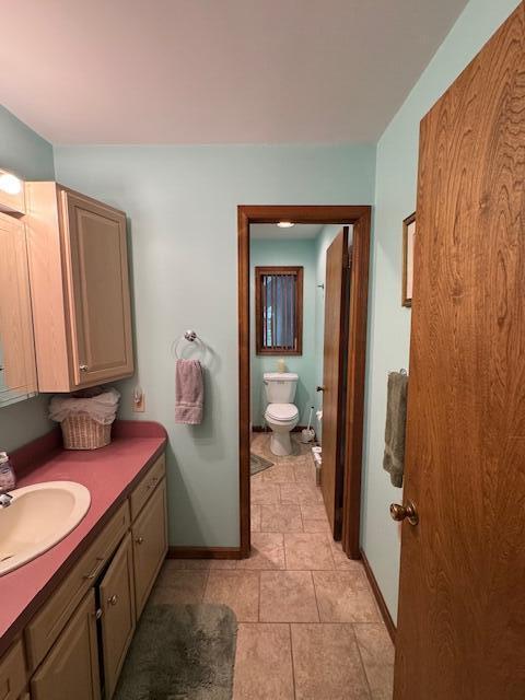 122 Sawmill Rd, Pocono Lake, PA 18347 - bathroom featuring vanity and tile patterned floors