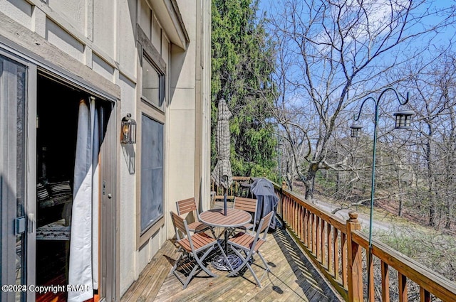 view of wooden terrace