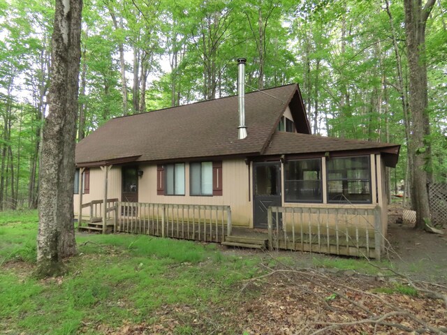 260 Partridge Dr, Pocono Lake, PA 18347 - view of front of property featuring roof with shingles
