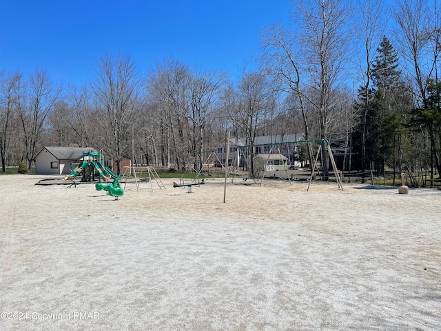 view of communal playground