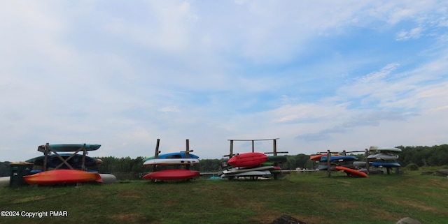 view of parking / parking lot