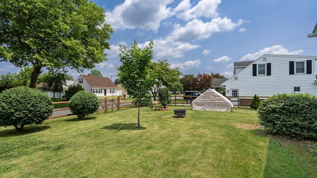 3063 Clearview St, Easton, PA 18045 - view of yard featuring an outdoor fire pit