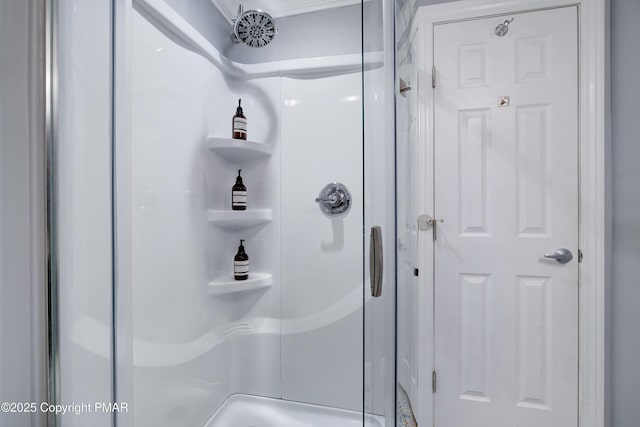 3137 Fern Rd, Pocono Summit, PA 18346 - bathroom with a shower stall