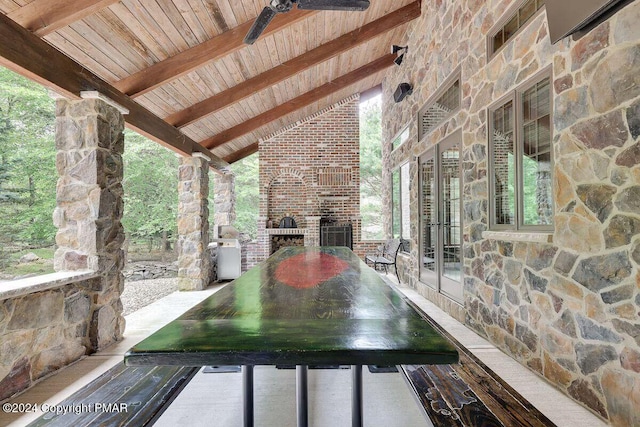 view of patio / terrace with french doors