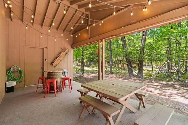 8 Big Boulder Rd, Lake Harmony, PA 18624 - view of patio / terrace with outdoor dining space