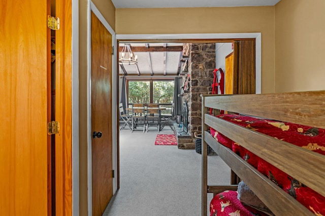 8 Big Boulder Rd, Lake Harmony, PA 18624 - hall with carpet floors