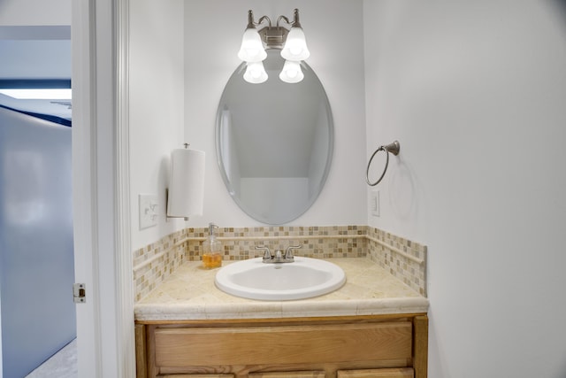 106 Alwen Ave, East Stroudsburg, PA 18301 - bathroom with vanity and tasteful backsplash