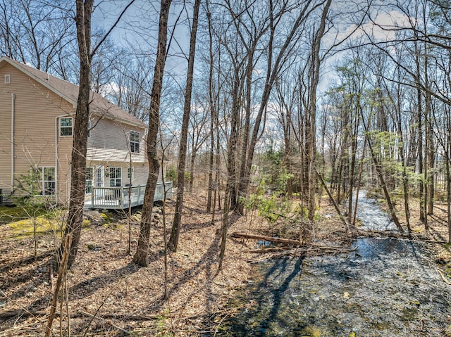 106 Alwen Ave, East Stroudsburg, PA 18301 - view of yard featuring a wooden deck