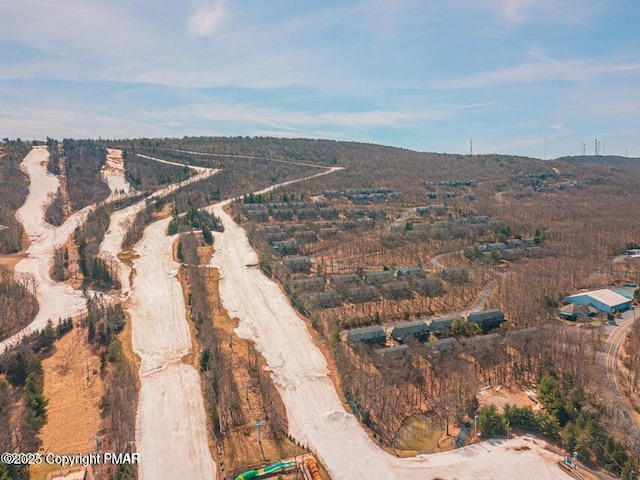 aerial view featuring a rural view