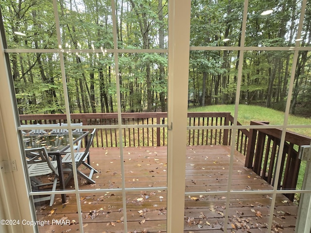 view of wooden terrace