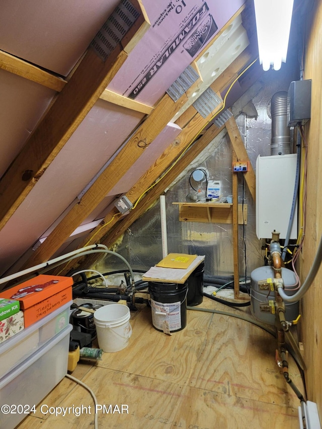 view of attic