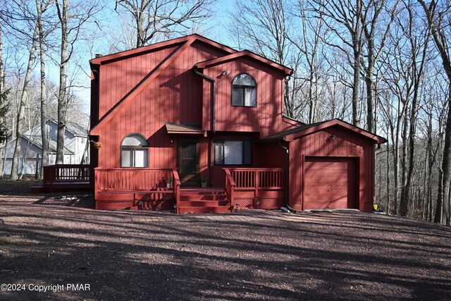 101 Withywindle Way, Tamiment, PA 18371 - chalet / cabin featuring a wooden deck