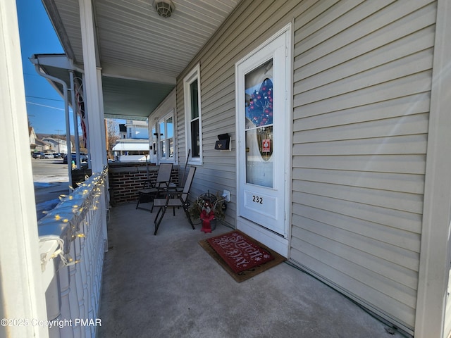 view of patio / terrace featuring a porch