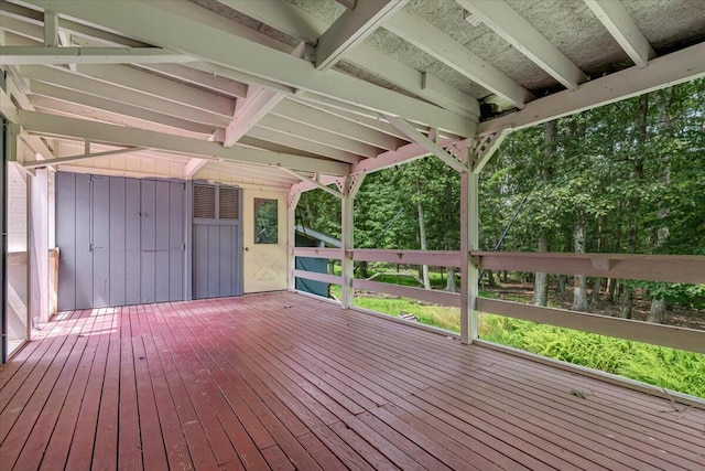 250 Sunrise Loop, Henryville, PA 18332 - view of wooden terrace