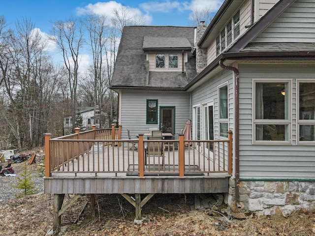 141 Old River Rd, Thornhurst, PA 18424 - view of wooden terrace