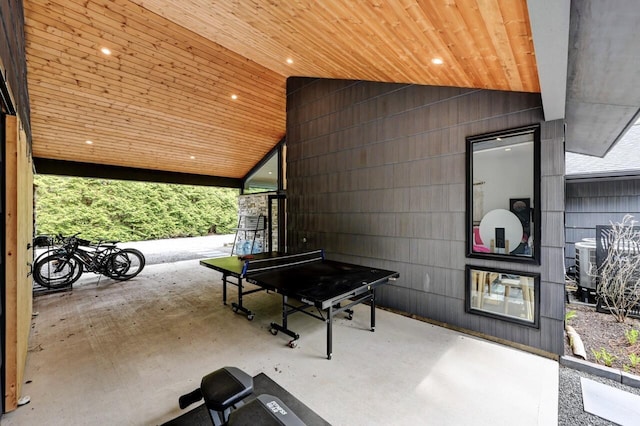 view of patio with central air condition unit