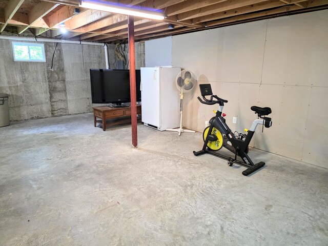 1277 Cherry Hill Rd, Palmerton, PA 18071 - below grade area featuring freestanding refrigerator