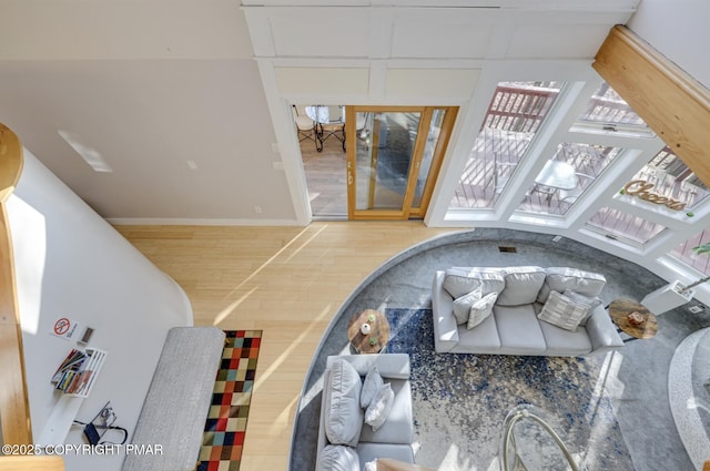123 Shannon Ct, Bushkill, PA 18324 - living room with plenty of natural light and wood finished floors
