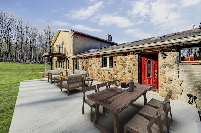 374 Packer Dr, Weatherly, PA 18255 - view of patio / terrace featuring an outdoor living space