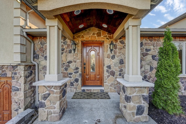374 Packer Dr, Weatherly, PA 18255 - entrance to property with stone siding
