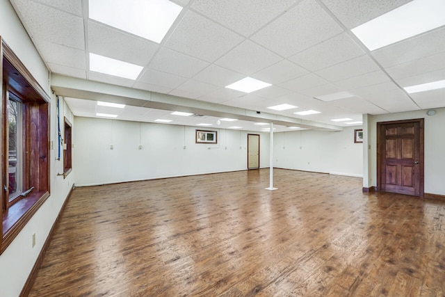 374 Packer Dr, Weatherly, PA 18255 - spare room featuring a paneled ceiling, wood finished floors, and baseboards