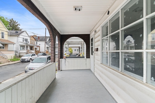 69 Hutson St, Wilkes Barre, PA 18702 - porch featuring a residential view