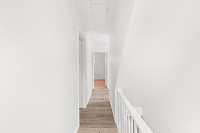 69 Hutson St, Wilkes Barre, PA 18702 - corridor with light wood-style flooring, an upstairs landing, and ornamental molding