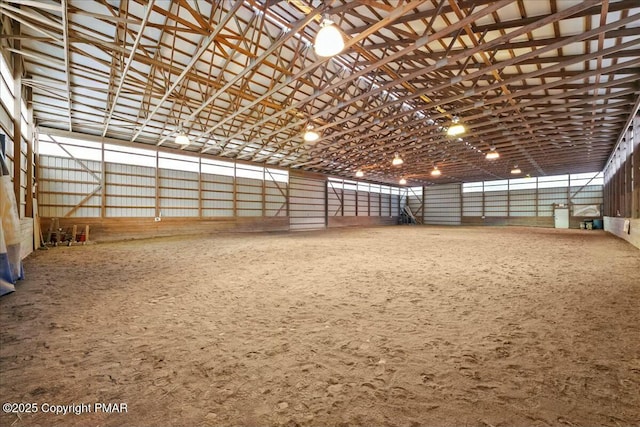 view of horse barn