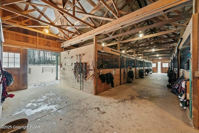 view of horse barn